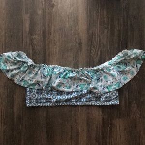 Off the shoulder bikini top